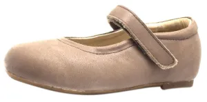 Old Soles Girl's 800 Distressed Coffee Praline Flat