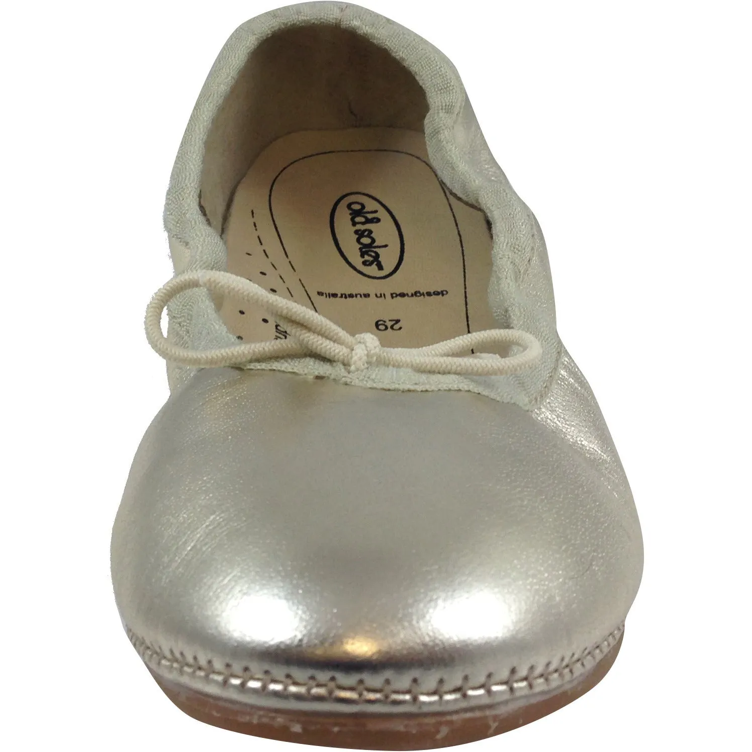 Old Soles Girl's Gold Cruise Ballet Flat