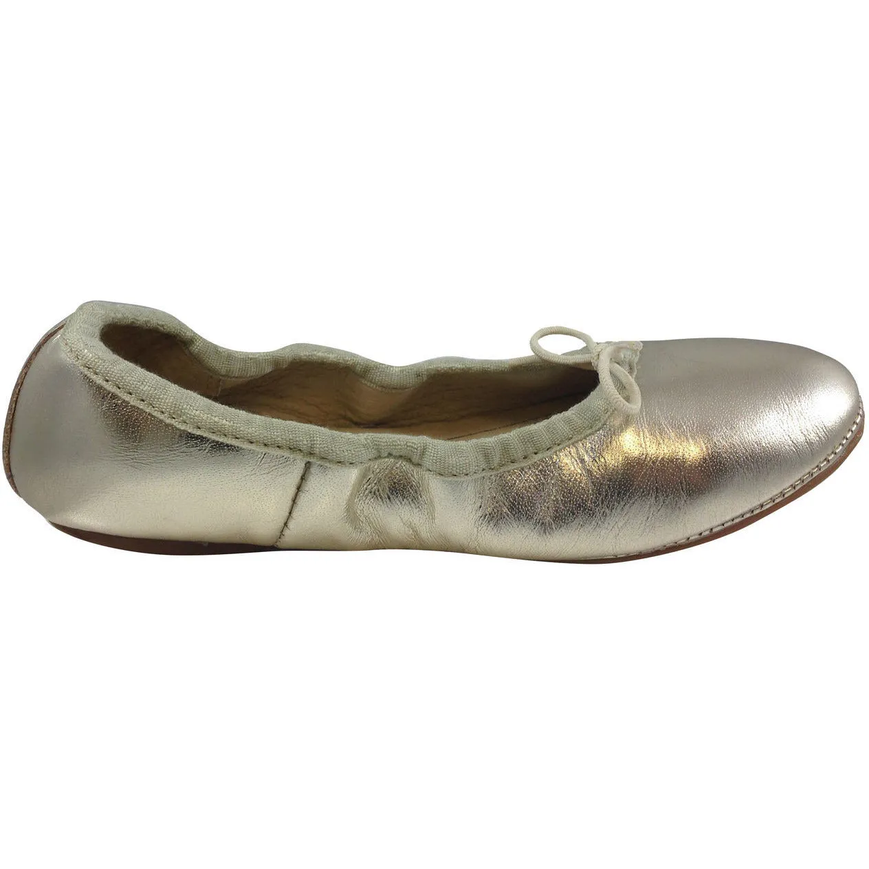 Old Soles Girl's Gold Cruise Ballet Flat