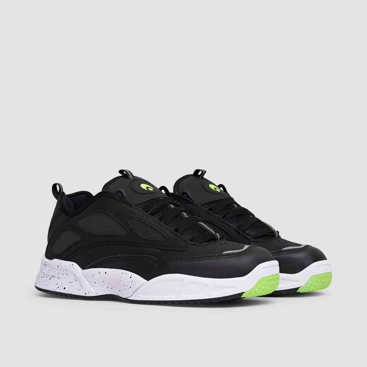 Osiris Graff Shoes - Black/White/Lime