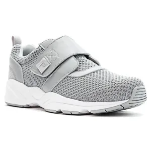 Propet's Men Active Walking Shoes - Stability X Strap- MAA013M - Light Grey