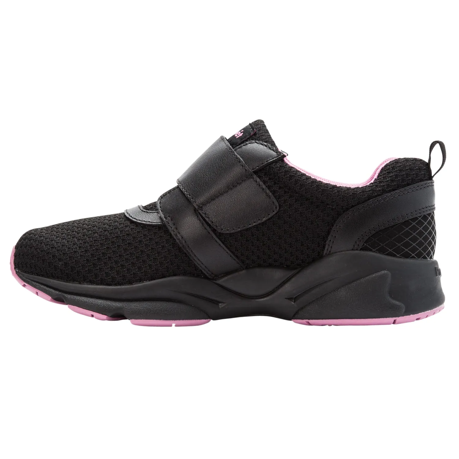 Propet's Women Active Walking Shoes - Stability X Strap- WAA033M - Black/Berry