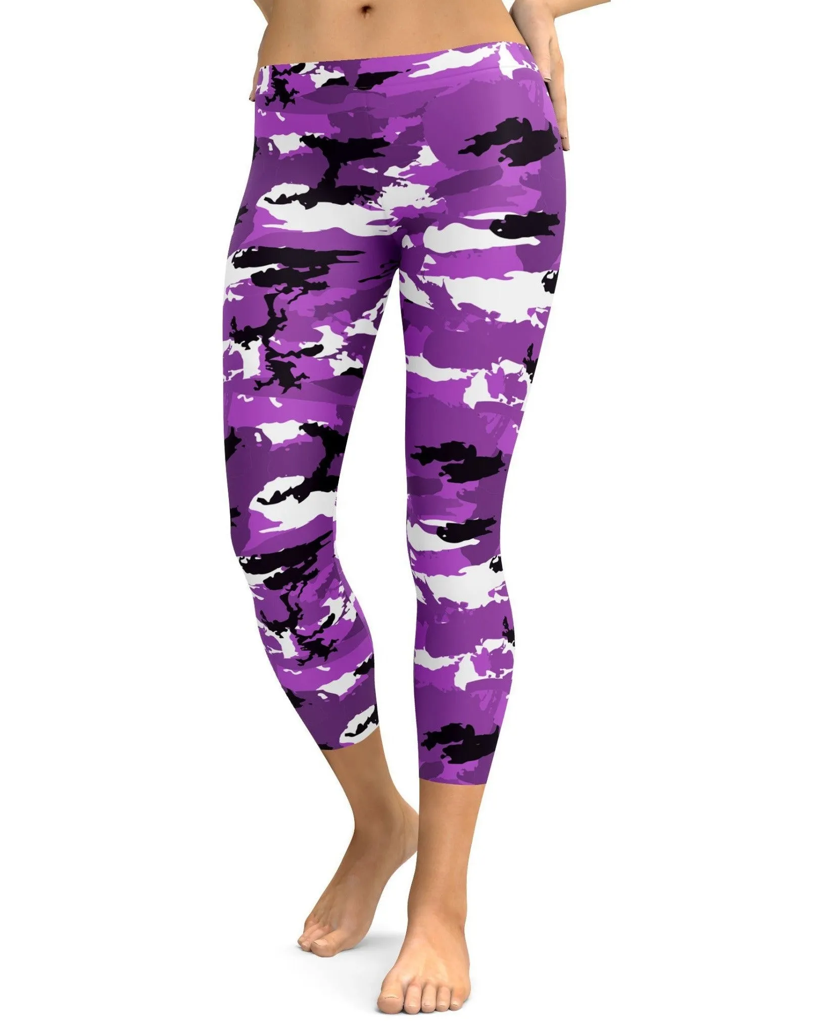 Purple Camo Capris