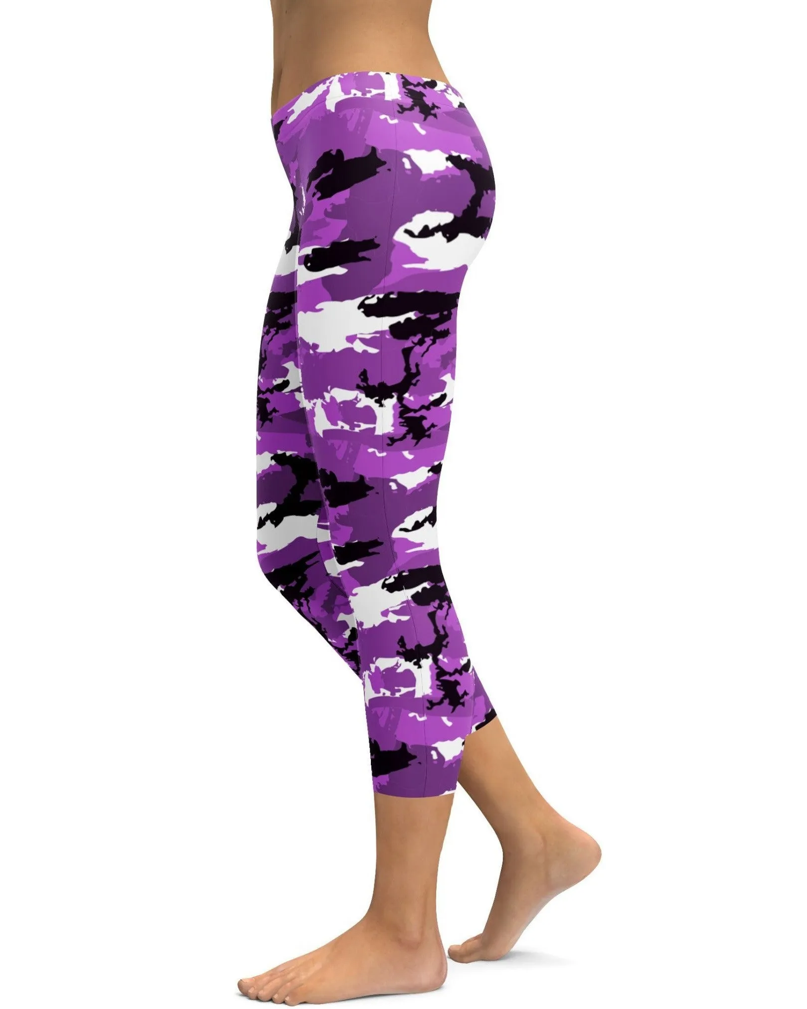 Purple Camo Capris