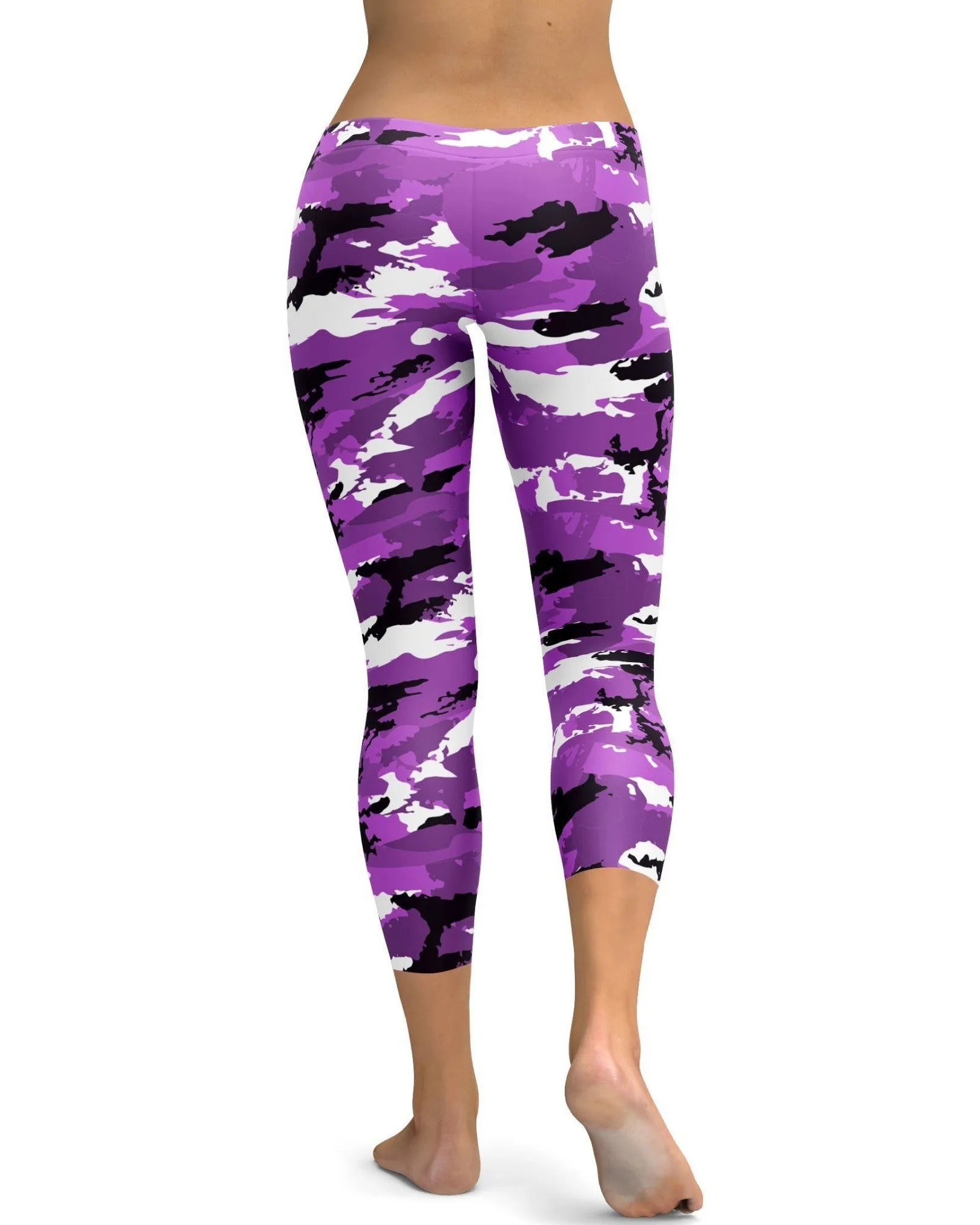 Purple Camo Capris