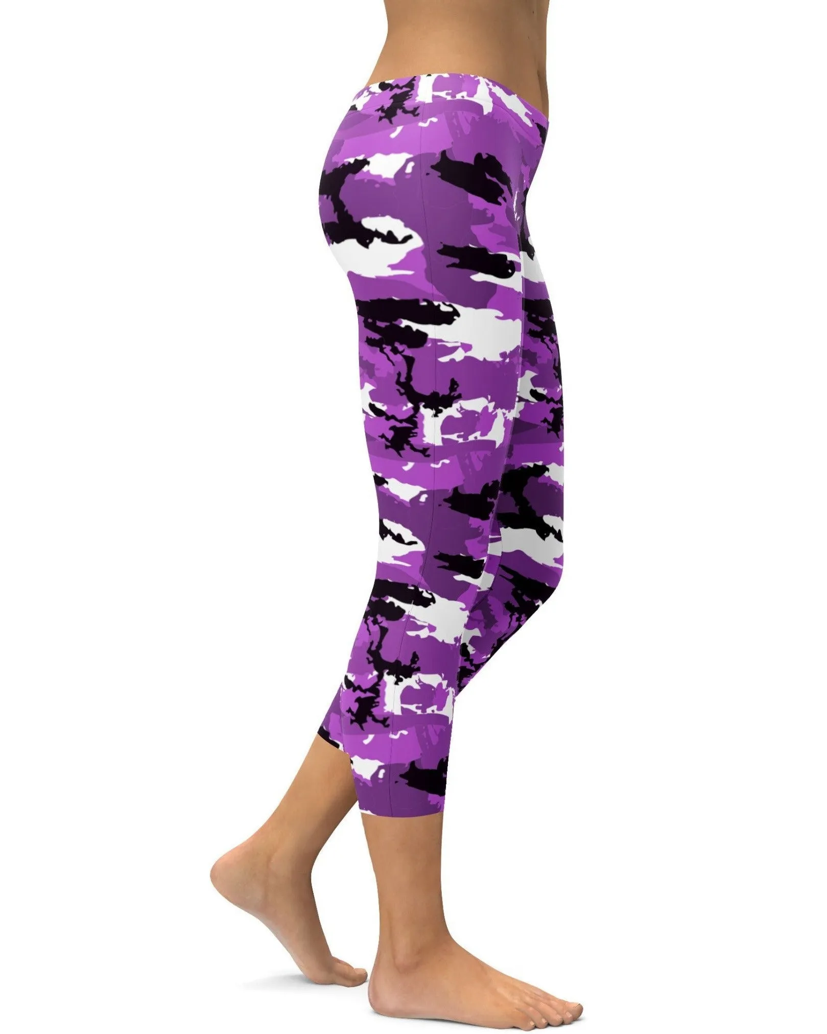 Purple Camo Capris