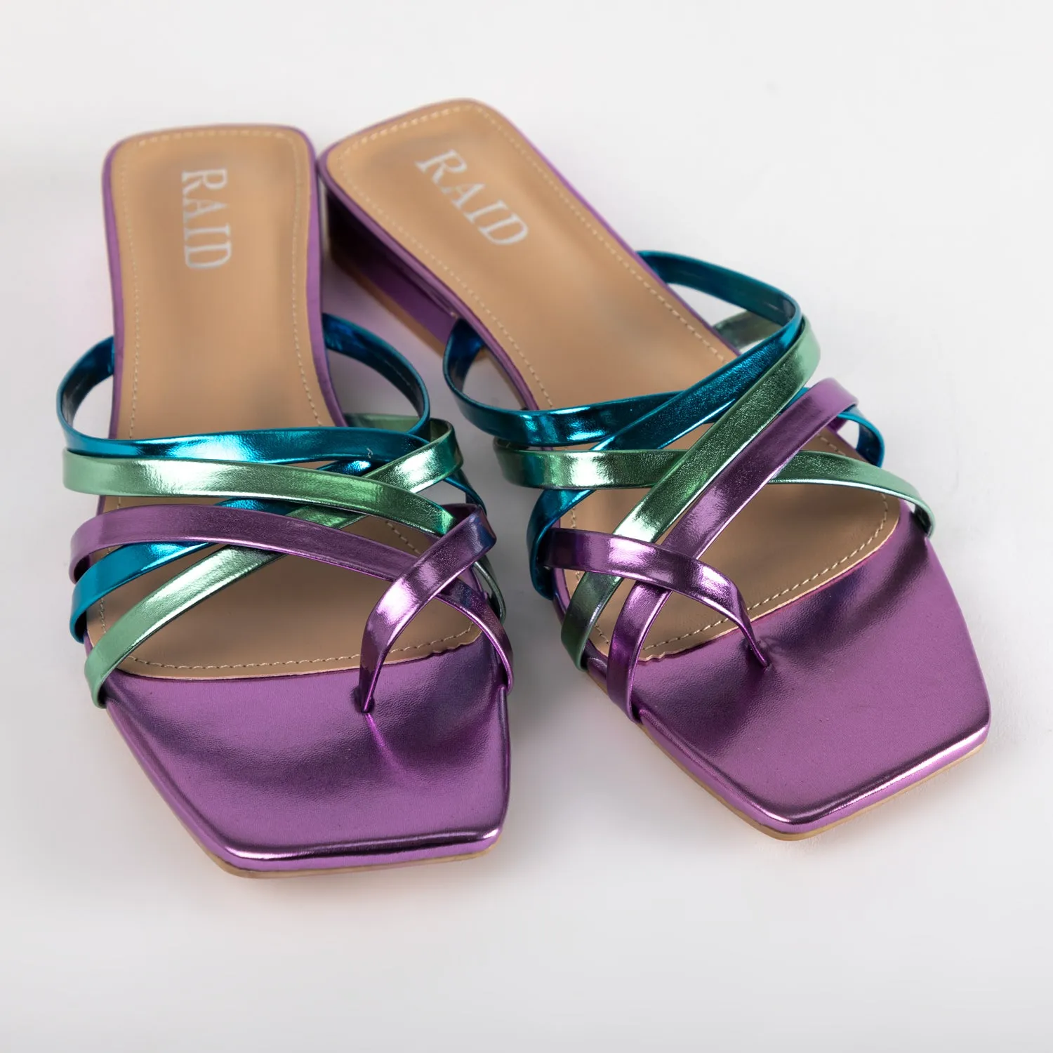 RAID Adonia Flat Mule in Purple Multi