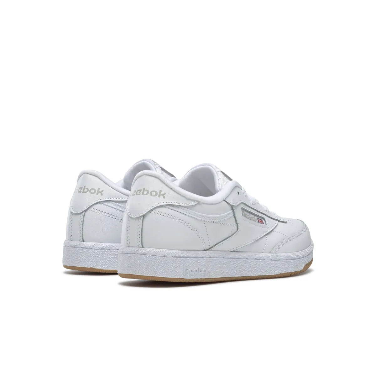 REEBOK CN5646 CLUB C JR'S (Medium) White/Gum Leather Lifestyle Shoes