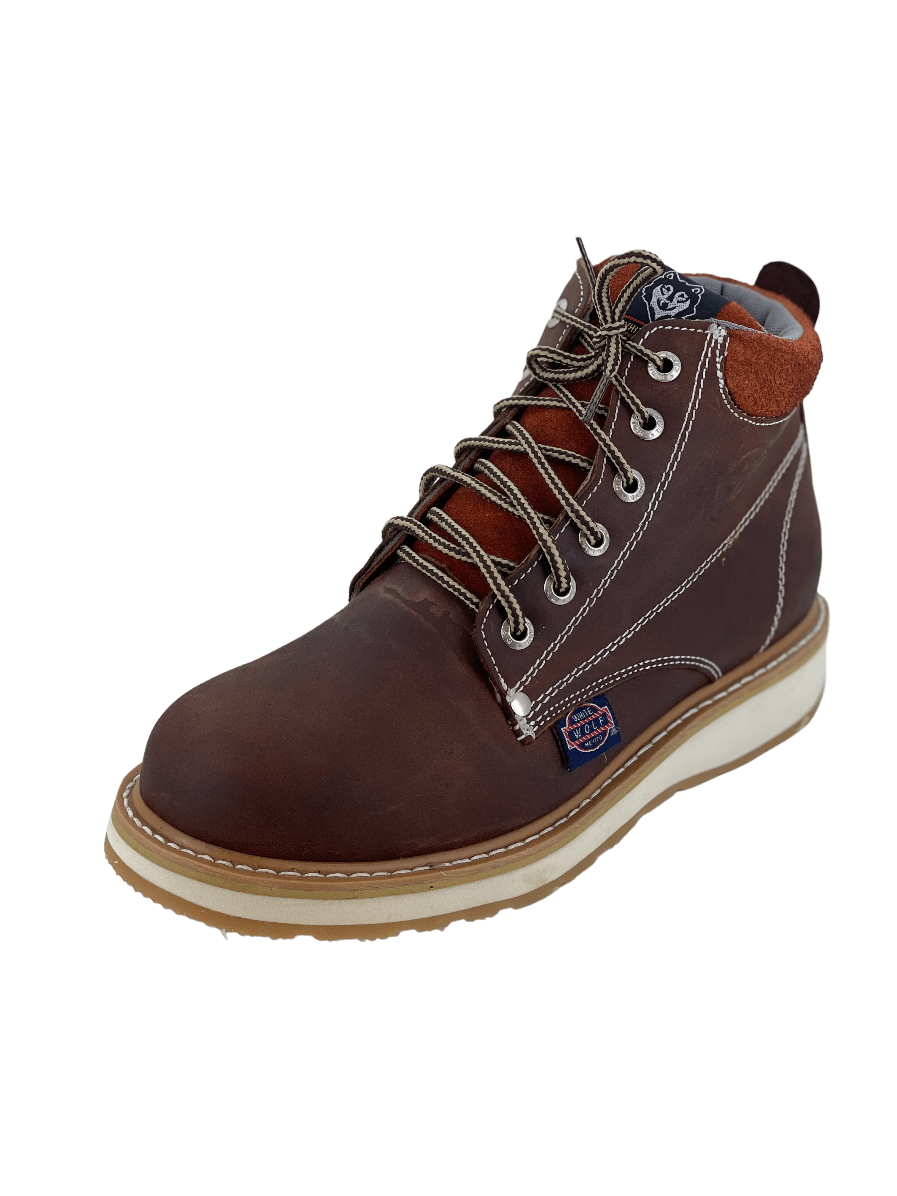 Rugged Brown 6” Double Density (Plain Front) Work Boot