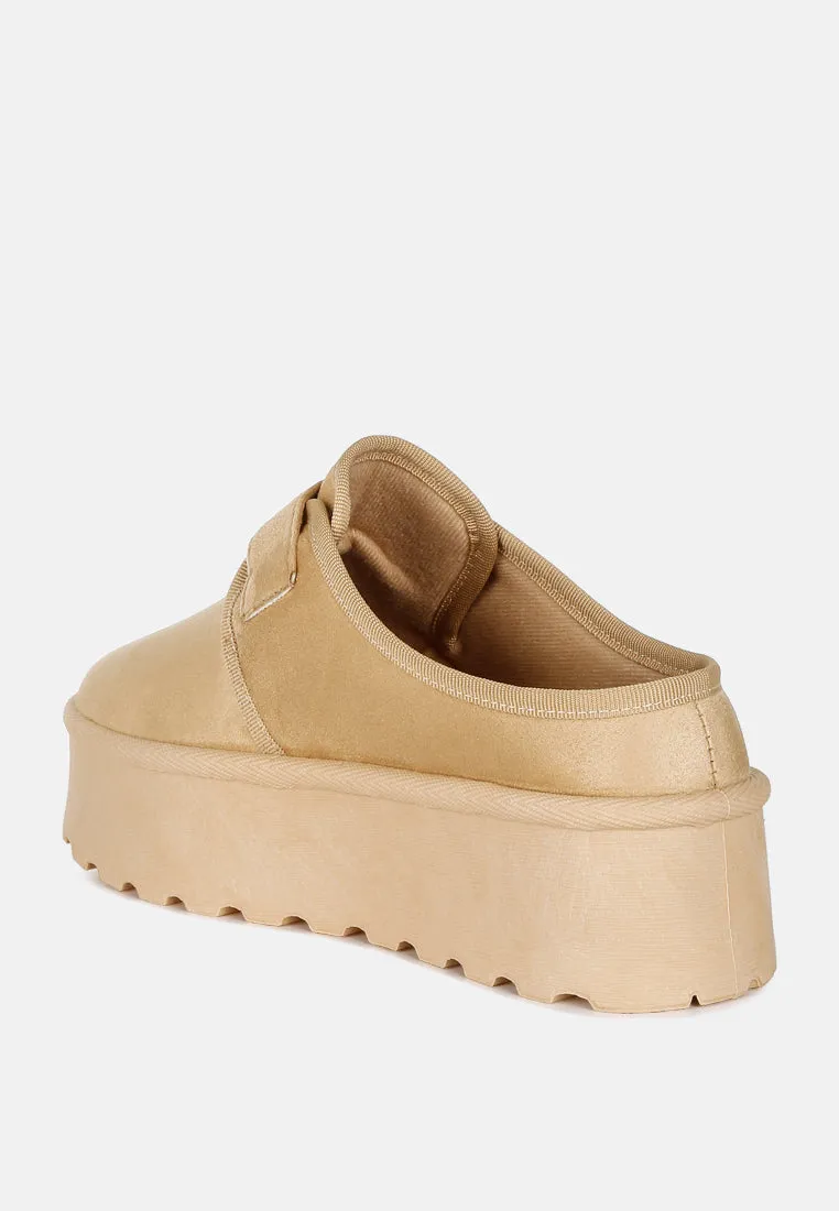 Ryeson Buckle Strap Platform Classic Slip-On