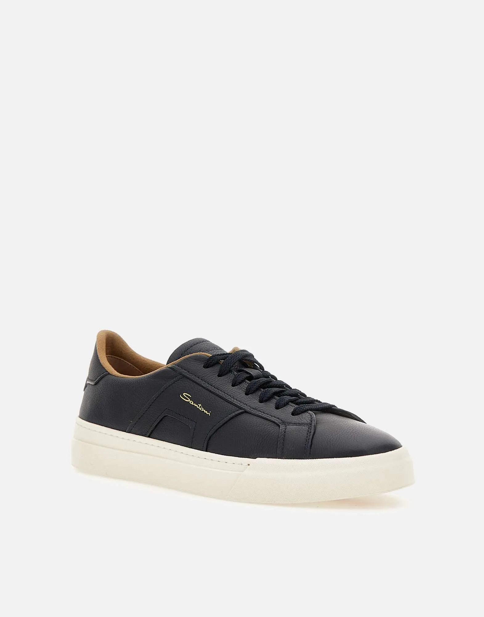 Soft Nappa Leather Dark Blue Sneakers