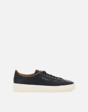 Soft Nappa Leather Dark Blue Sneakers