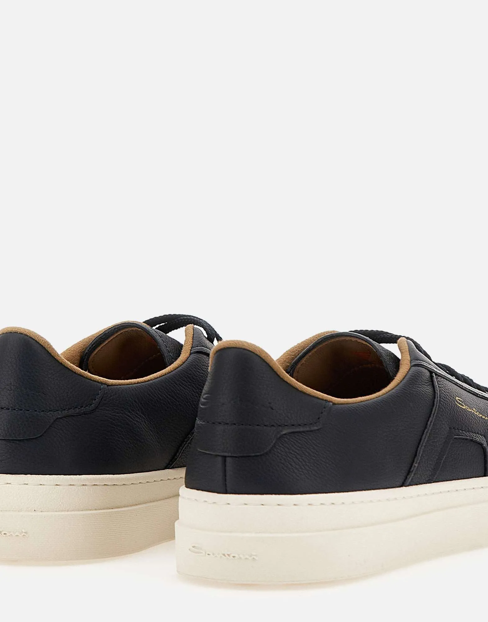 Soft Nappa Leather Dark Blue Sneakers