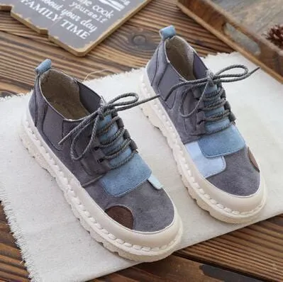 Soft Patchwork Sneakers Shoes