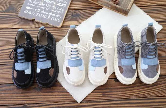 Soft Patchwork Sneakers Shoes