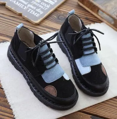 Soft Patchwork Sneakers Shoes