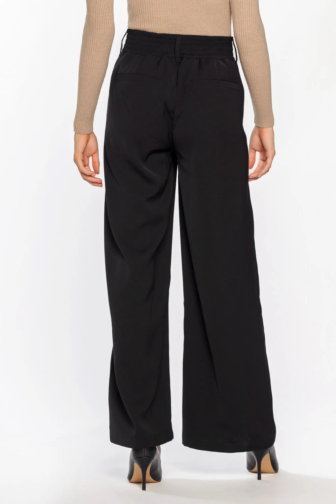 Soft Suiting Wide Leg Trouser