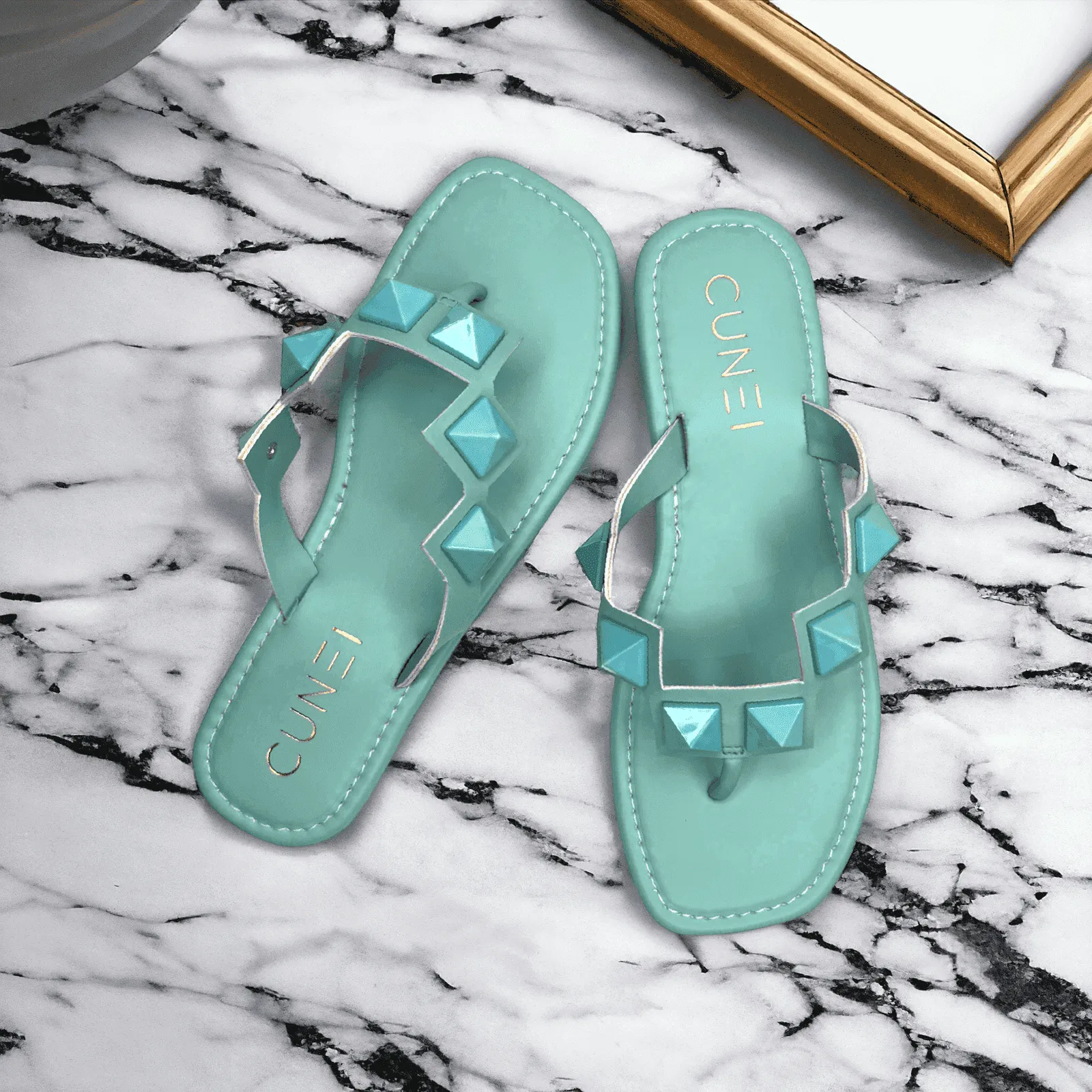 Teal Stud Flats