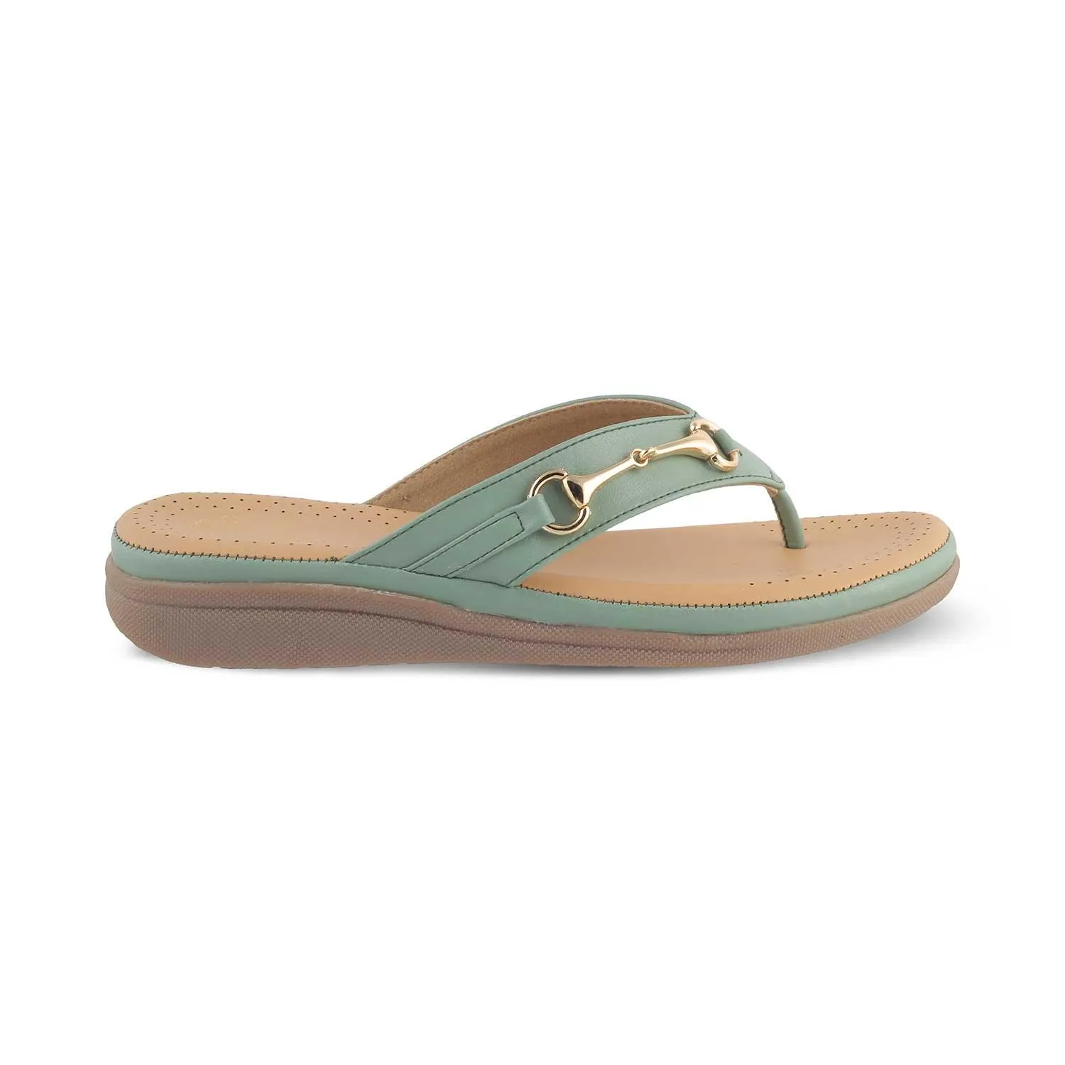 The Packs Green Women's Casual Flats Tresmode