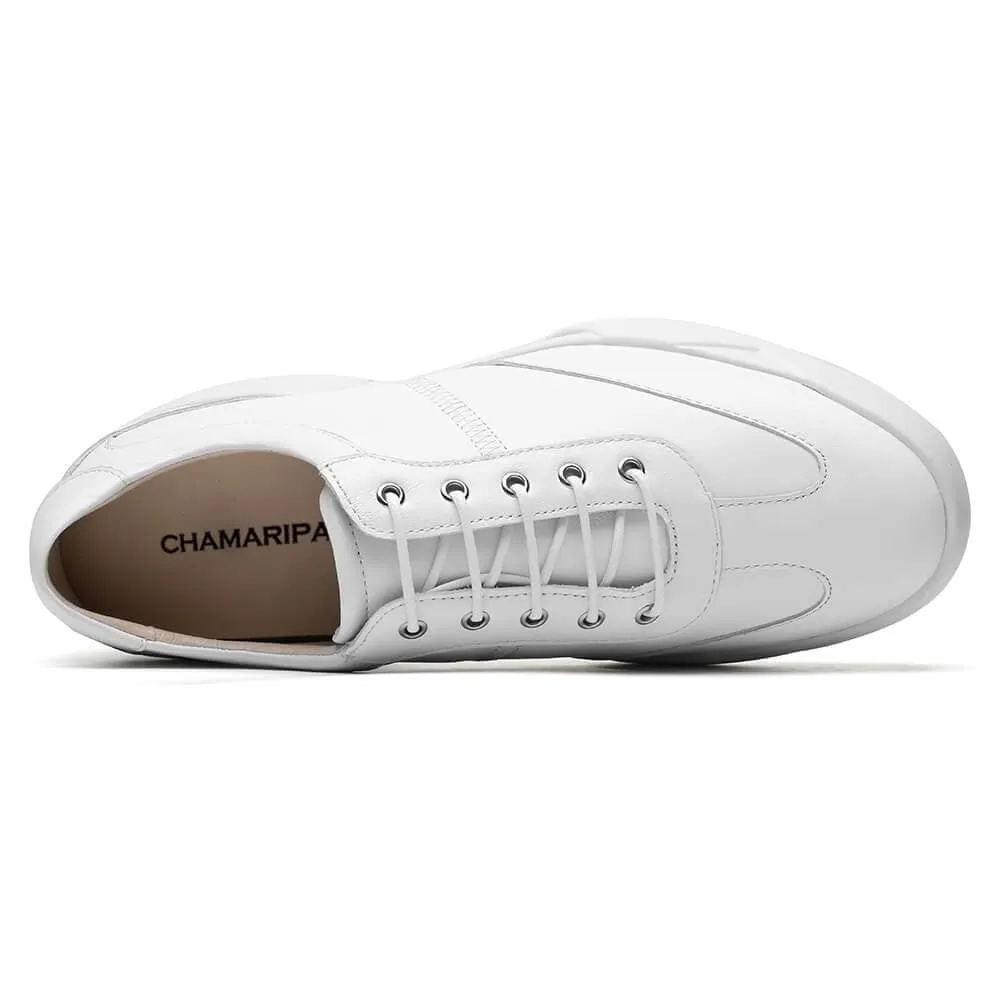 This item only ships to Europe - 7 CM / 2.76 Inches CMR CHAMARIPA Casual Tall Men Shoes Leather Elevator Shoes for Me