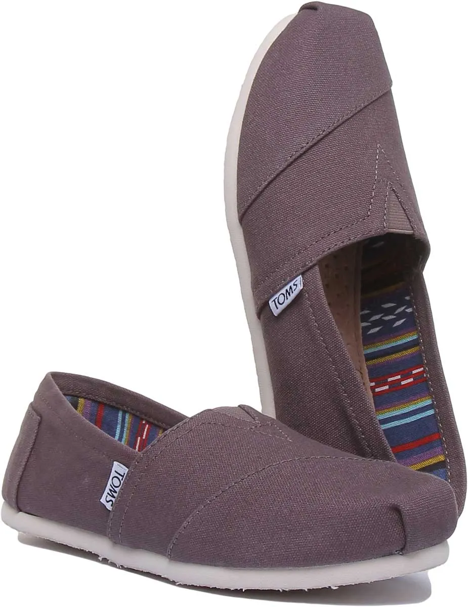 Toms Classic Slip On In Grey