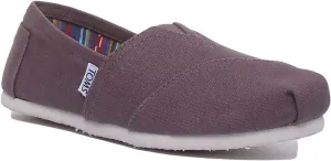 Toms Classic Slip On In Grey