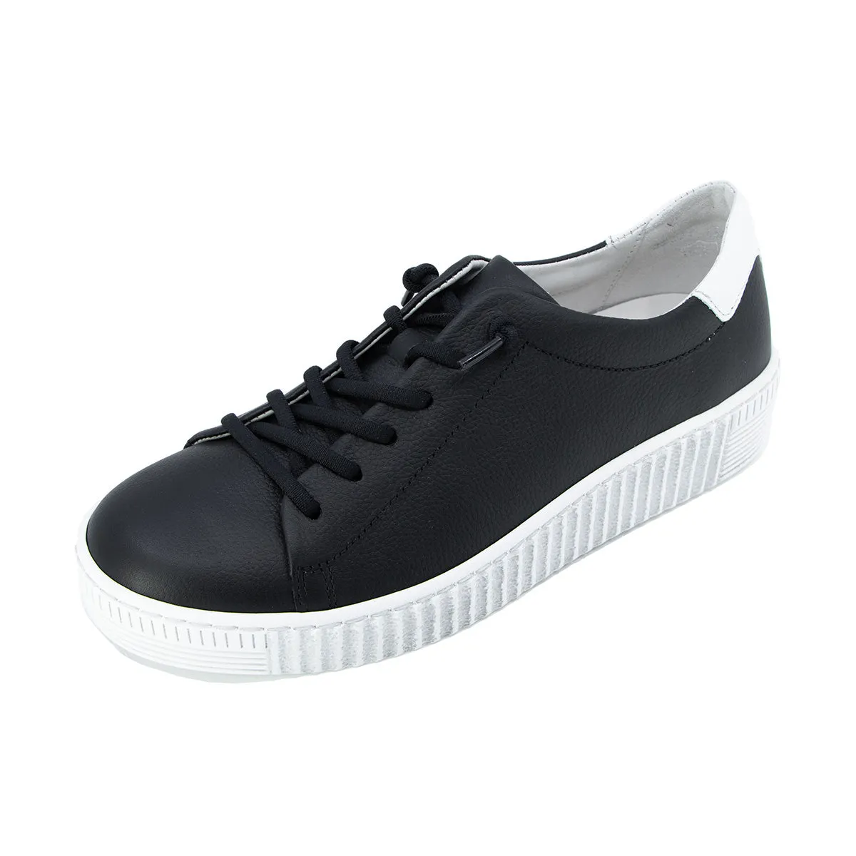 Walaa Black Soft Walking Sneakers