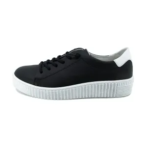 Walaa Black Soft Walking Sneakers