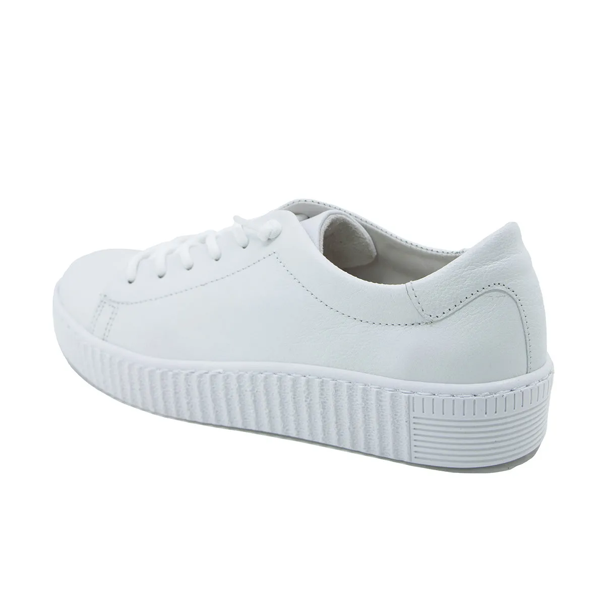 Walaa White Soft Walking Sneakers