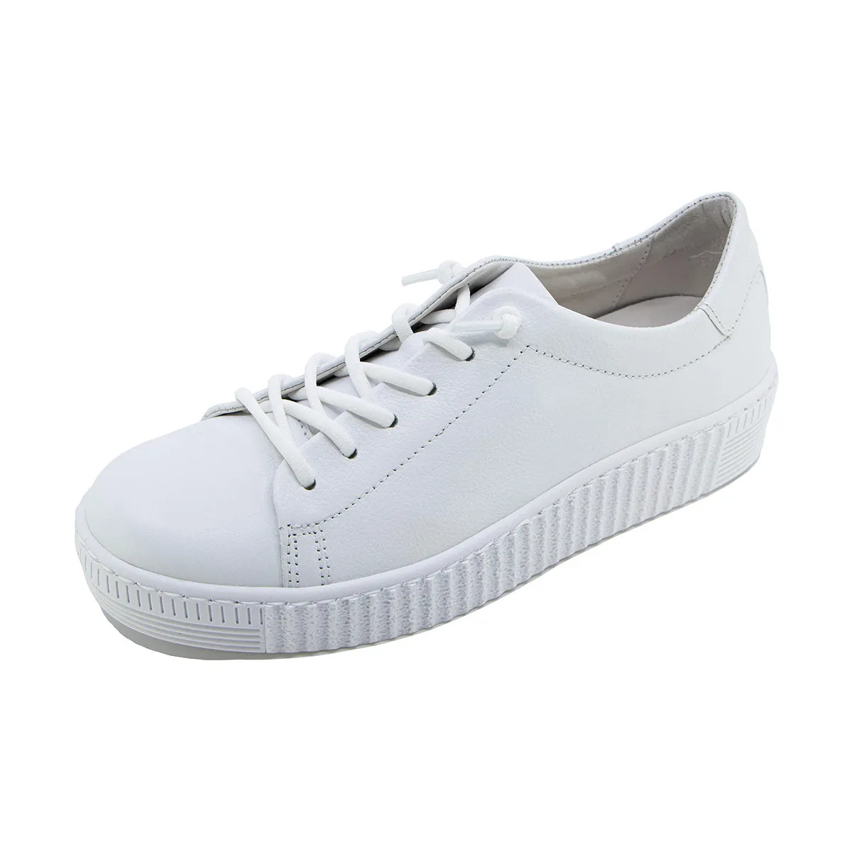 Walaa White Soft Walking Sneakers