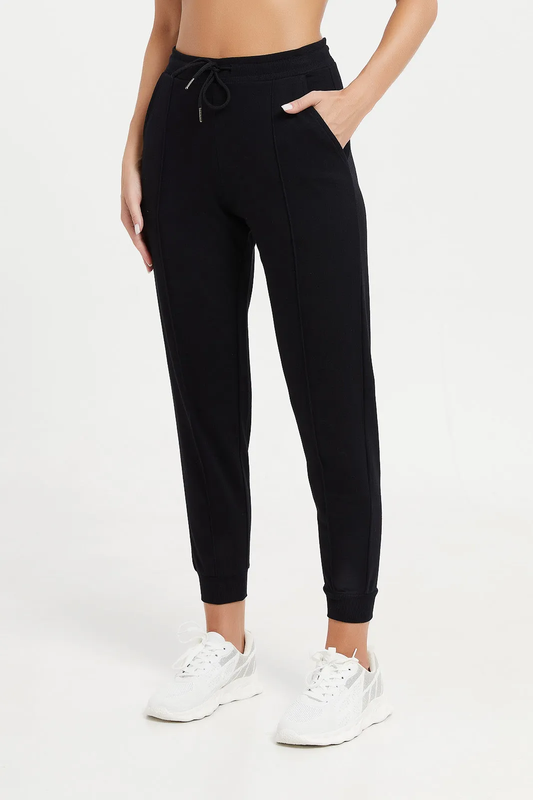 Women Black Active Pants