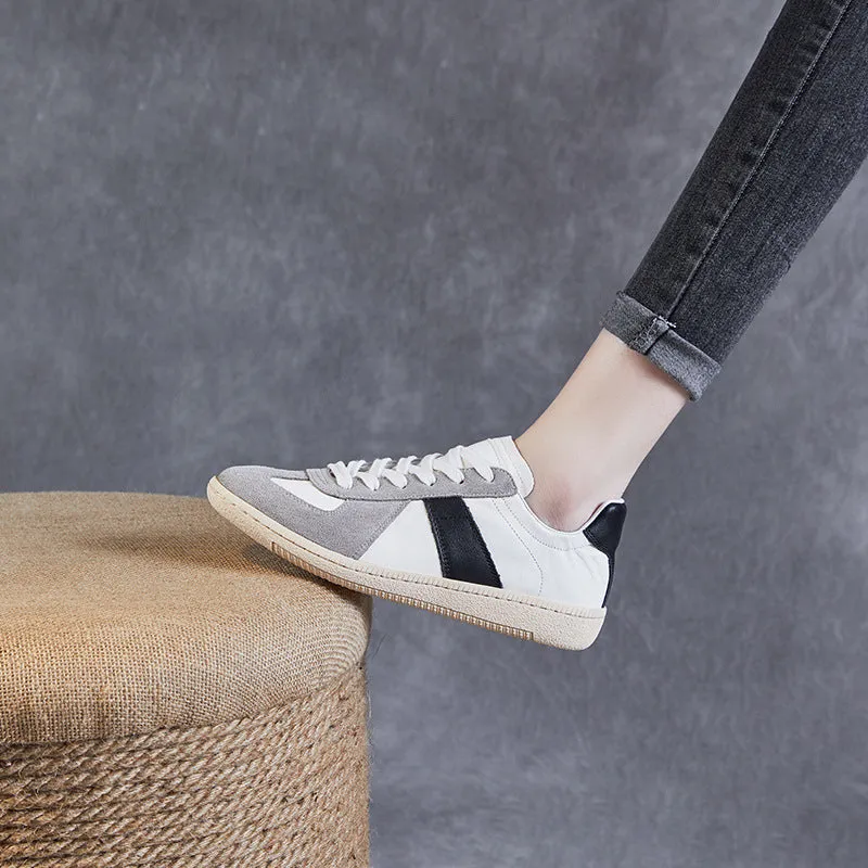 Women Fashion Soft Leather Casual Sneakers