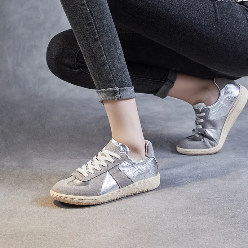 Women Fashion Soft Leather Casual Sneakers