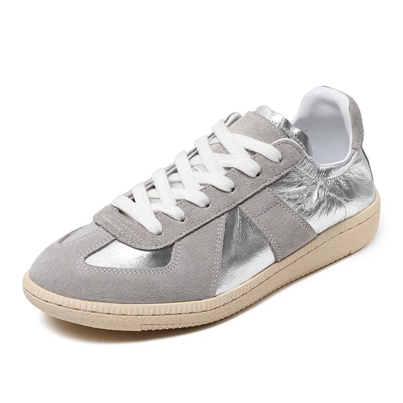 Women Fashion Soft Leather Casual Sneakers