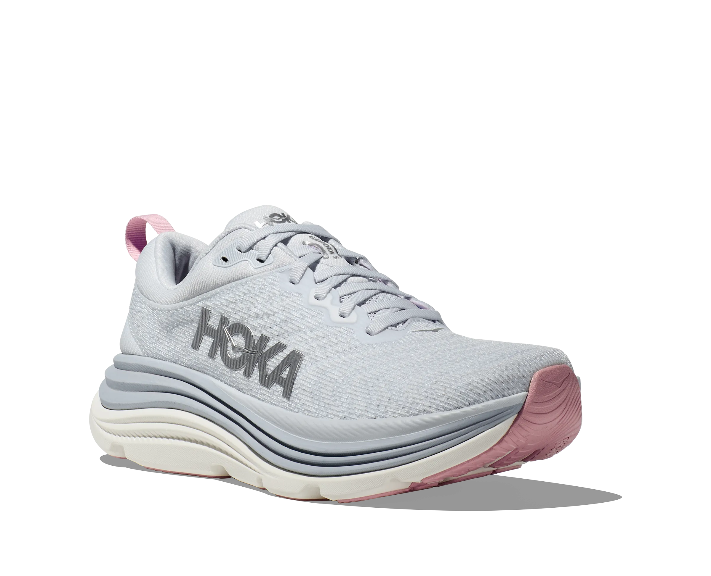 Women's Hoka Gaviota 5 Color: Sea Ice / Pink Twilight