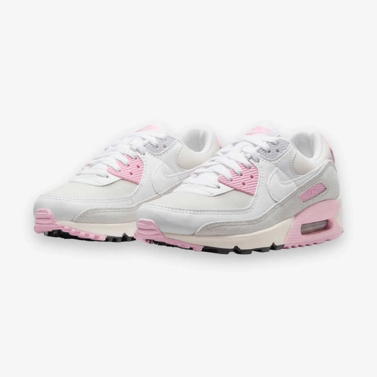 Women's Nike Air Max 90 White Sail Med Soft Pink FN7489-100