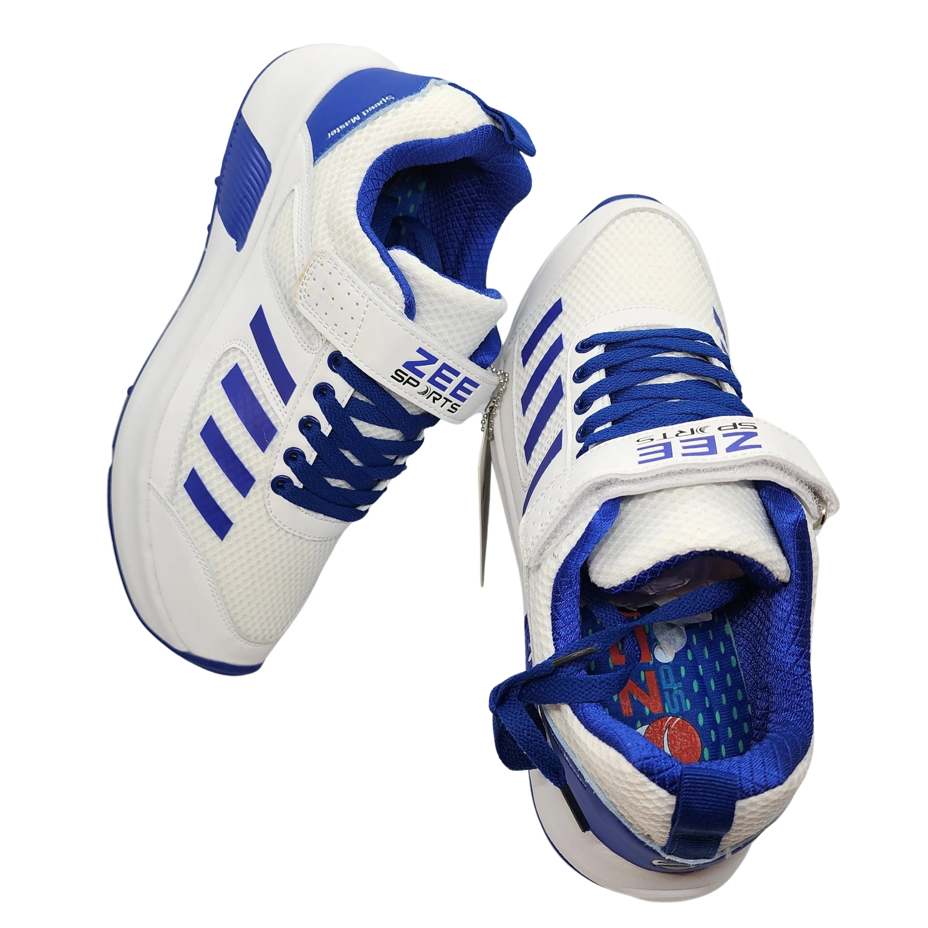 Zee Sports Cricket Shoe Allrounder Rubber Spikes W Additional Gel Non Slip Insoles