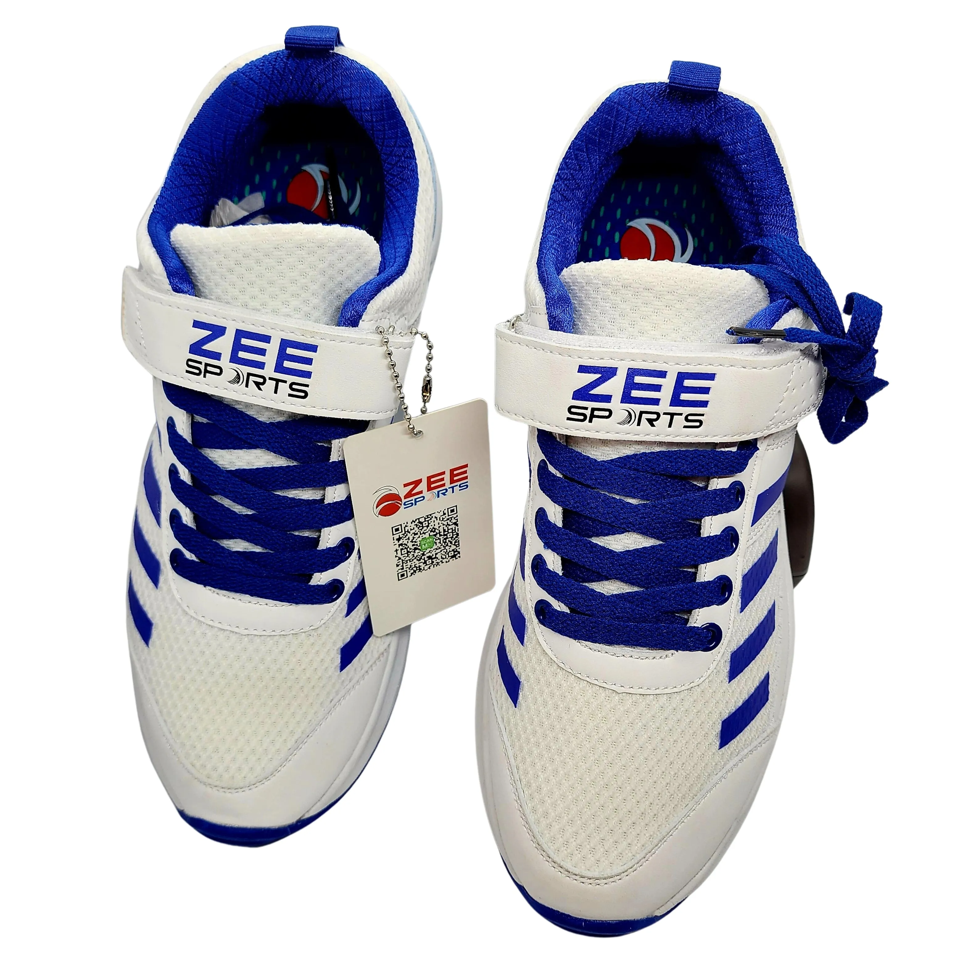 Zee Sports Cricket Shoe Allrounder Rubber Spikes W Additional Gel Non Slip Insoles